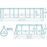 Каркасный бассейн BESTWAY POWER STEEL 427х250х100см, 7250л + фильтр-насос 2006 л/ч, лестница 56620 BW