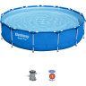 Каркасный бассейн BESTWAY STEEL PRO 396х84см, 8680л + фильтр-насос 2006 л/ч 5612E BW