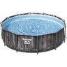 Каркасный бассейн BESTWAY STEEL PRO MAX 366х100см, 9150л + фильтр-насос 2006 л/ч, лестница 5614X BW