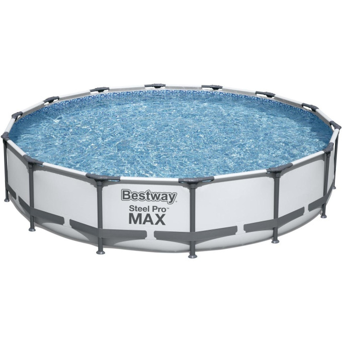 Каркасный бассейн BESTWAY STEEL PRO MAX 427х84см, 10220л + фильтр-насос 2006 л/ч 56595 BW