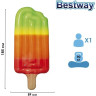 Надувной матрас-плот для плавания BESTWAY ФРУКТОВЫЙ ЛЁД 185х89см до 90кг 43161 BW
