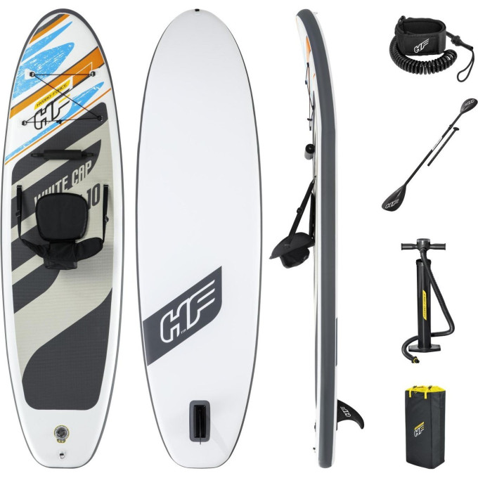 SUP-доска-каяк BESTWAY WHITE CAP 305х84х12см, до 120кг 65341 BW